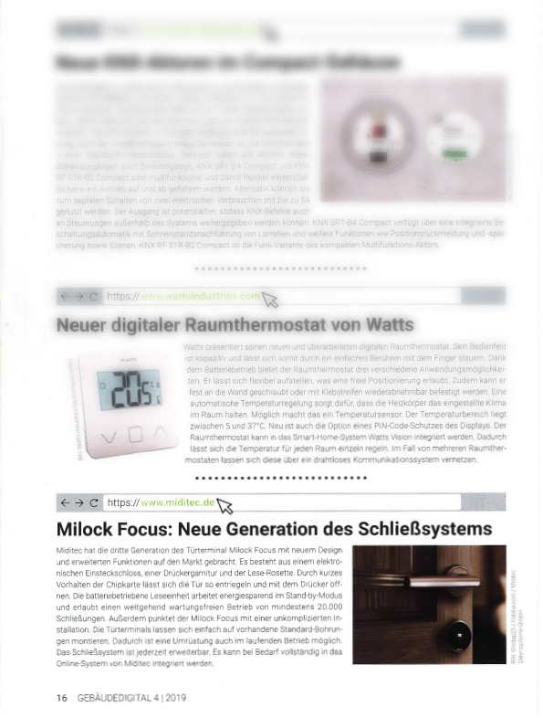 milock Focus: Neue Generation - GEBÄUDEDIGITAL 04/19